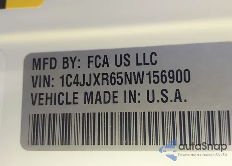 2022 Jeep Wrangler 4Xe Unlimited Rubicon 4X4 z USA, uszkodzony, nr VIN 1C4JJXR65NW156900